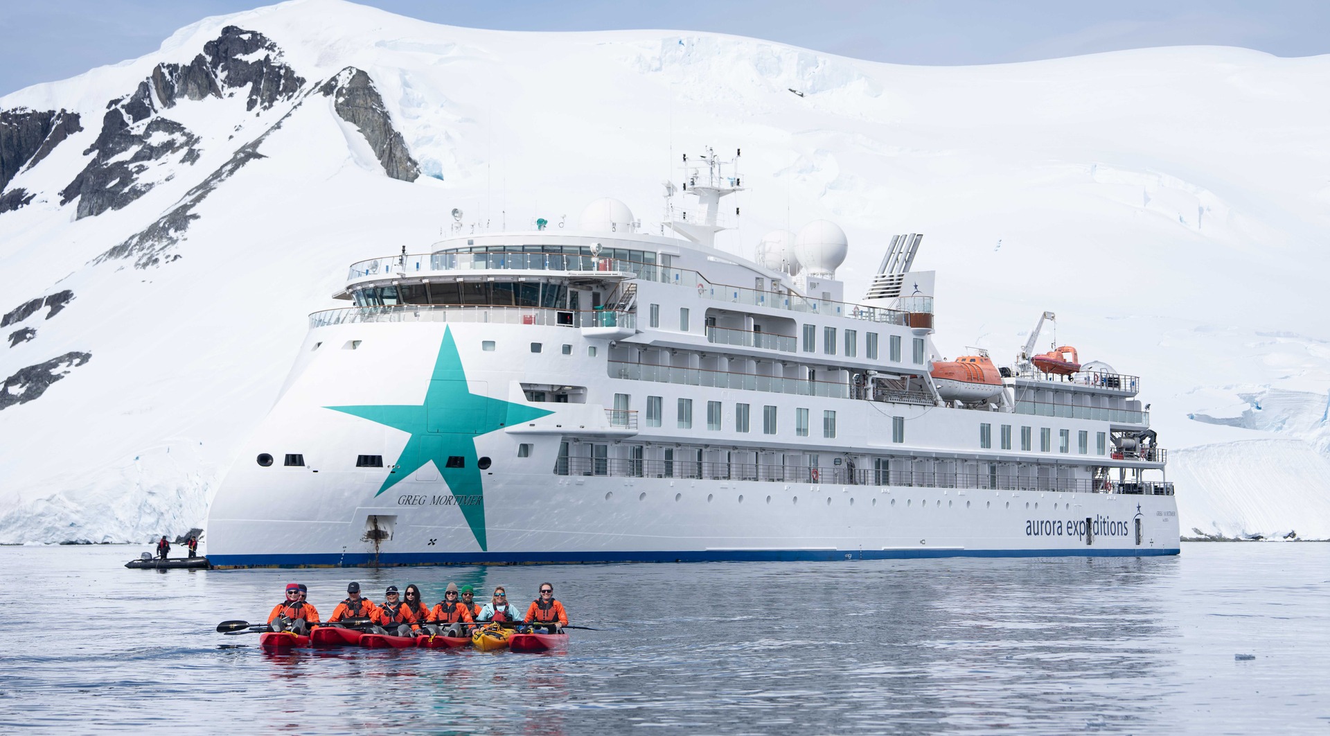 Greg Mortimer Polarkreuzfahrt in kleinem Schiff